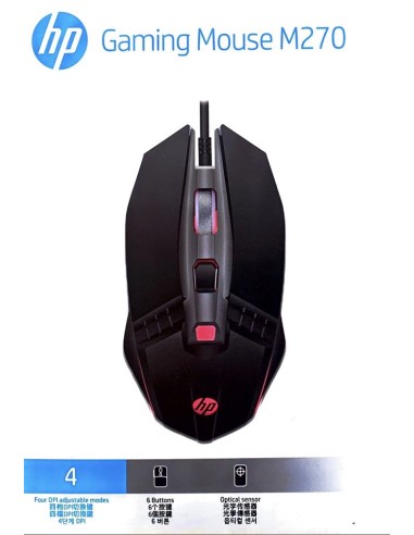 SOURIS USB GAMING RGB 2400DPI HP -M270