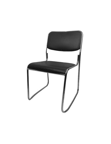 CHAISE VISITEUR NOIR (114-LAL)