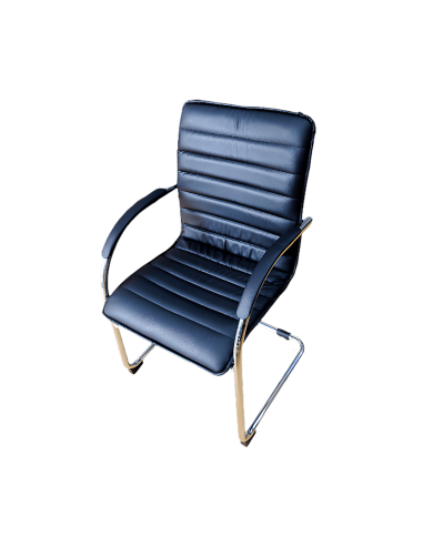 CHAISE VISITEUR NOIR LUGE (9530E)