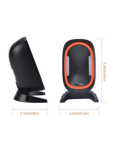 LECTEUR CODES À BARRES HENEX FIX OMNIDIRECTIONNEL (HC-666N) 2D/3D/QR