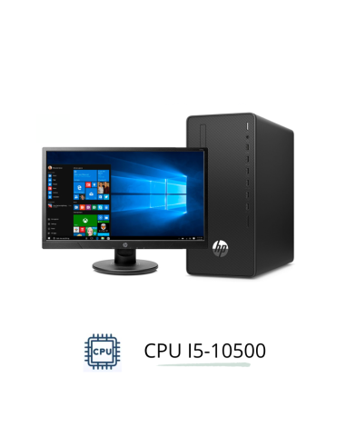 PC DE BUREAU HP (290G4MT PN:1C6W8EA) i5-10500 04GB RAM DISQUE DUR HDD 1TB + Ecran HP 18.5" VGA/HDMI
