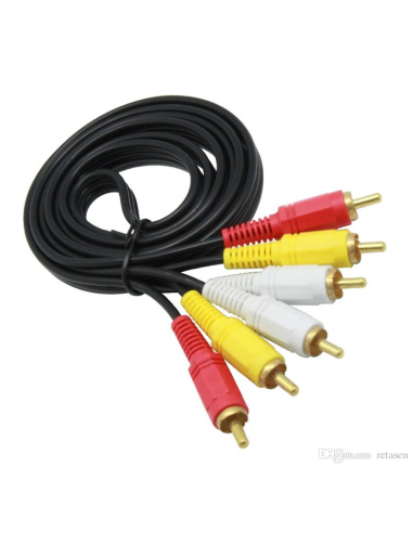 CABLE AV 3RCA M/M 5M