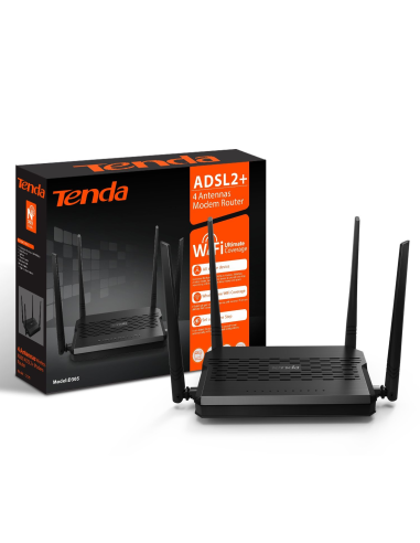 MODEM ROUTEUR TENDA D305-V4 300M DSL2 3G 4 ANTENE 5DBI 300MB