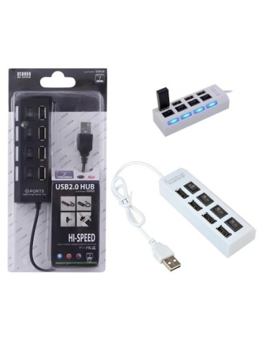 HUB USB 2.0 04 PORT (NOIR)